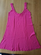 leichtes Strick-Top Longtop ärmellos QIERO Gr. 38 pink A-Linie