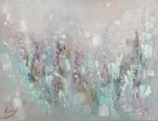 Ölbild Gemälde Blumenwiese