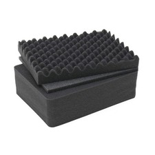 HMF Koffereinlagen mit Rasterschaumstoff für Outdoor-Fotokoffer 31cm Schaumstoff