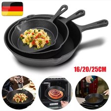 3er Set Gusseisen-Pfanne