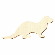 Holz Fischotter - Deko Basteln