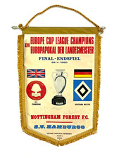 Fußball-Rarität! HSV-Wimpel Endspiel Europapokal der Landesmeister 1980