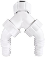 XavaX Waschmaschinen-Zubehör Doppel-Geräteanschlusstülle