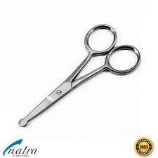Bartschere Ohrenhaarschere Nasenhaarschere Haar Schere Mikroverzahnt 10 cm