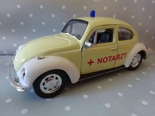 VW Käfer Notarzt Oldtimer Modelauto ca.12cm
