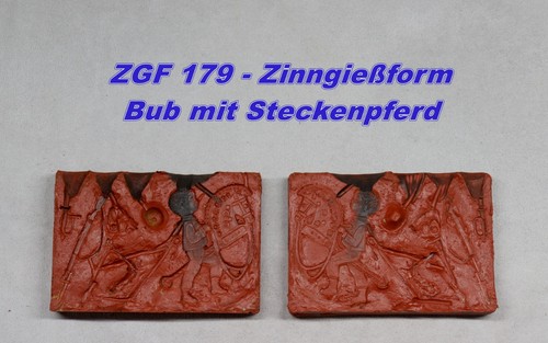 Zinngießform bub auf - zinngießform,