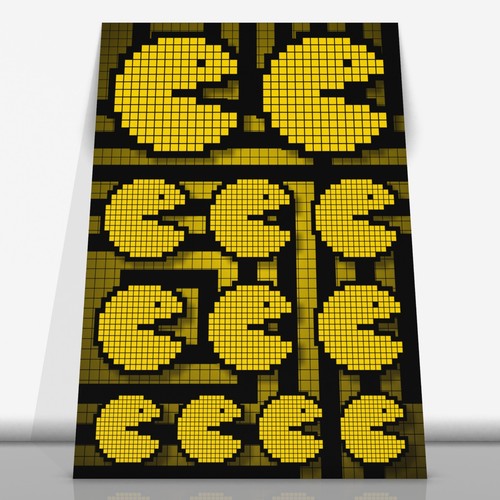 Pac man stickerbogen mit - pac-man, 12