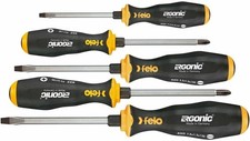 FELO ERGONIC Werkstatt Schraubendreher Satz 5-tlg. Kreuz PH + Schlitz SLOT NEU