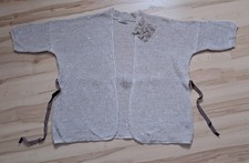 Bruno Manetti Firenze Cardigan Steingrau Glitzer Kurzarm Gr.40