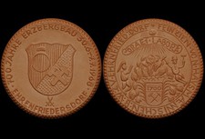 BERGBAU: Porzellan-Medaille