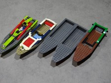 Lego 5x City Boot Schiff Rumpf modern Hafen Polzei Feuerwehr Speedboat Kutter
