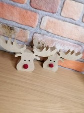 2x Deko Elch Elchkopf von