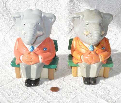 Vintage spardose moneybank - 2x,