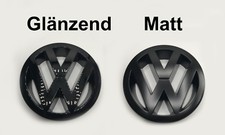 VW Zeichen Schwarz Matt