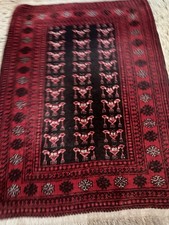 Orient Teppich orientalisch Handgeknüpft  Vintage Perser Läufer Brücke 125x86cm