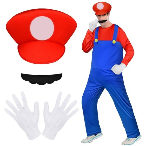 Cosplay kostüm luigi - bros, 4er
