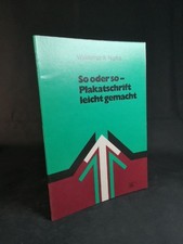 So oder so: Plakatschrift