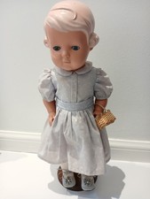 Schildkrot Puppe um 1930, Schildkröte gemarkt 41, Zelluloid, Schlafaugen