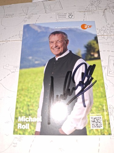 Autogrammkarte michael roll - michael,