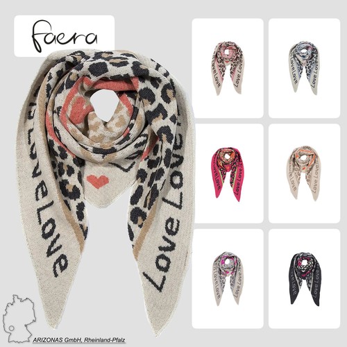 Damen dreieckstuch animal love - dreieckstuch,