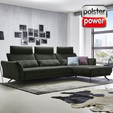 polsterpower Ecksofa - olive -