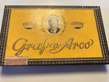 Dachbodenfund Zigarrenkiste leer Graf v. Arco Holz  Kiste Schachtel Etui von rar