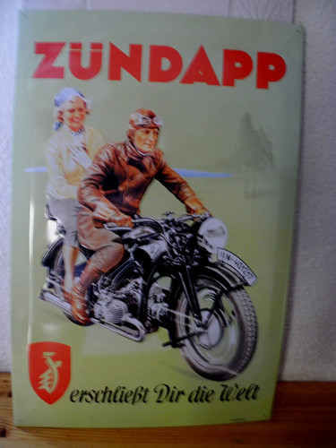 Blechschild zündapp 390 - , ca.