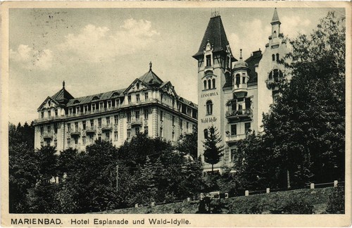 Cpa marienbad hotel - cpa,