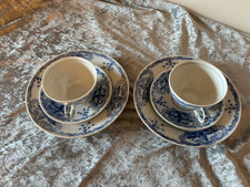 Vintage 6 tlg.Teeservice Delfzijl von August Warnecke  Tasse, Teller, Untertasse
