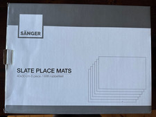 Sänger Schieferplatten Untersetzer 6 Stück – 40x30 cm – edle Servierplatten / Ta