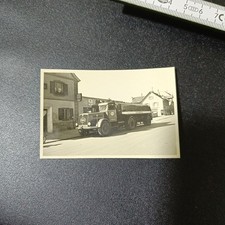 Original Foto Fürstenfeldbruck Tankstelle Tanklaster Esso Werbung Emailschild...