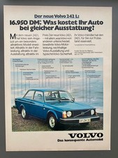 Volvo 242 L Das konsequente Automobil Oldtimer 1977 Vintage Ad Werbung Reklame