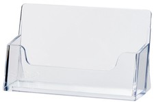 helit Visitenkarten Aufsteller Kunststoff transparent für ca. 50 Visitenkarten