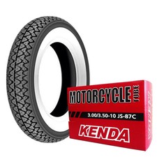 KENDA K333 Gummi Weiß 3.00-10 Schlauch Piaggio Vespa 50 Spezial