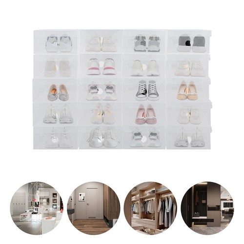 20x transparent schuhbox - transparent,
