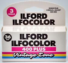 3 (drei) Stück Farbfilme Ilford Ilfocolor 400 Plus Vintage Tone 135-36