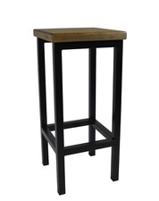 Barhocker Stahl Holz Stuhl