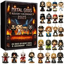 Rock Legende Metal Götter Adventskalender Blind Box Figur Weihnachten Sammlung
