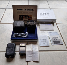 analoge Kamera Rollei 35 classic SCHWARZ Sonnar 2,8/40 GERMANY neuwertig in OVP