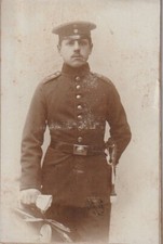 CDV-Foto v. 1900 - Soldat in