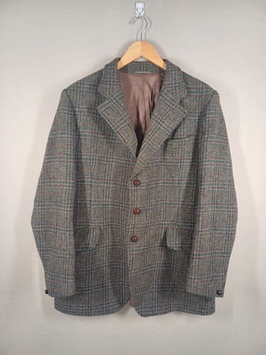Dunn harris tweed blazer - tweed,