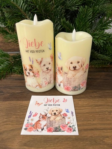 2er set funkelkerze hund - 2er, und