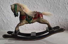 HOLZ SCHAUKELPFERD DEKORATION