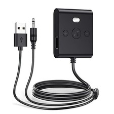 Bluetooth 5.4 AUX-Autoadapter mit Mikrofon, USB-Stereo Wireless Audio Receiver