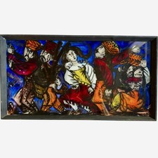 ANDRZEJ GALEK Hinterglasmalerei Naive Kunst Polen Volkskunst c. 1970