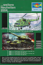 Katalog/Infoblatt Trumpeter 2004 Modellbausätze Panzer Hubschrauber 1:35 16 144