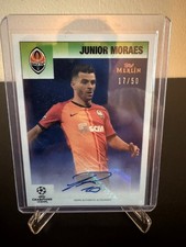 Junior Moraes Auto 17/50 Topps Merlin Heritage 95 2020/21 Shakhtar Donetsk