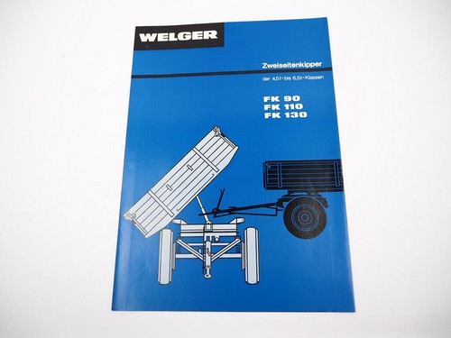 Original prospekt welger 90 - prospekt,