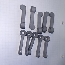 Vorreiber Fenstervorreiber Fensterriegel 10 Stück Grau