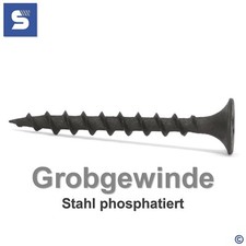 Schnellbauschrauben Grobgewinde | PH2 | Trockenbauschrauben Gipskarton auf Holz 